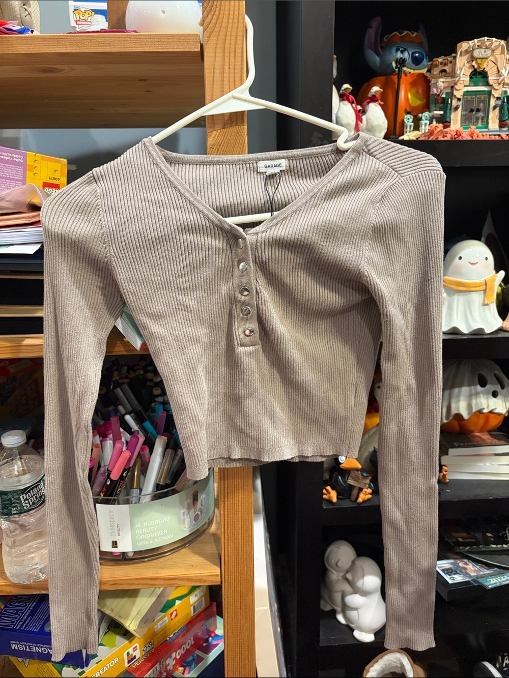 Garage xs button up long sleeve top